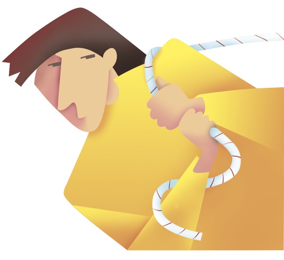 Answering Objections in Arguments Illustration of figure pulling rope