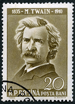 Stamp of Mark Twain