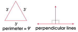 Perimeter of a Triangle and Perpendicular Lines