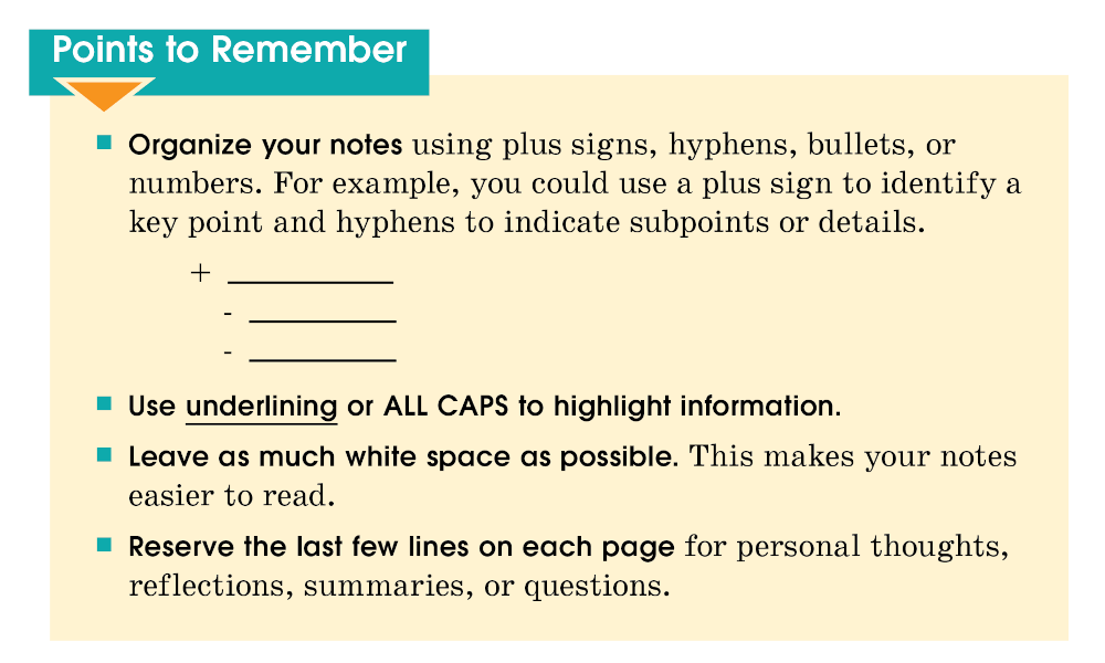Points to Remember