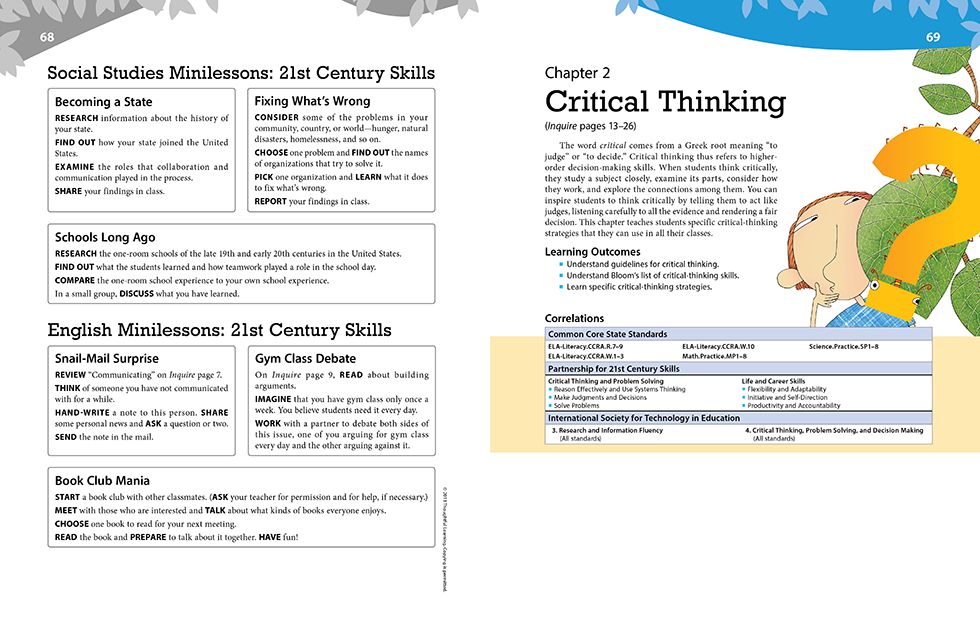 Inquire Elementary Teachers Guide Pages 68 and 69