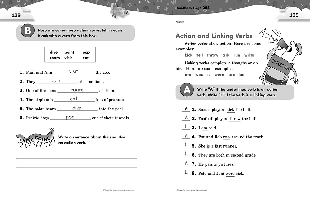 Write Away SkillsBook Teacher's Edition pages 138 and 139
