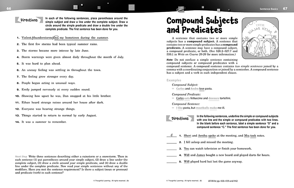 Write on Course 20-20 SkillsBook (8) pages 66 and 67