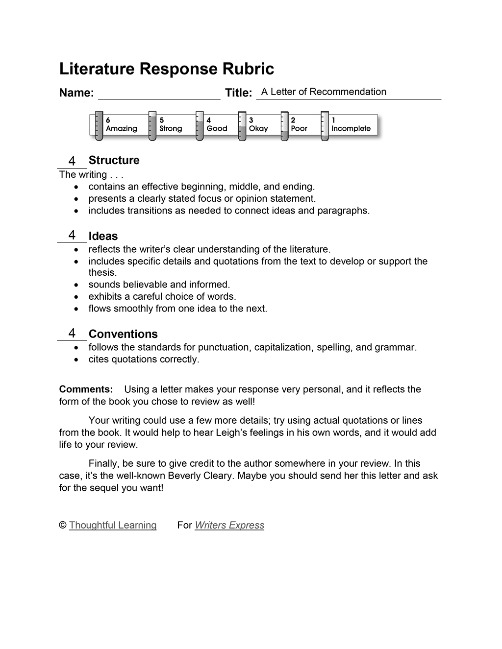 Letter Of Recommendation Font from k12.thoughtfullearning.com