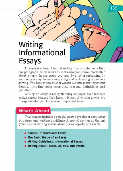 All Write Writing Informational Essays Opening Page
