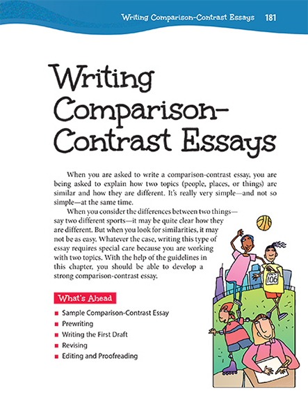 topic for compare and contrast essay