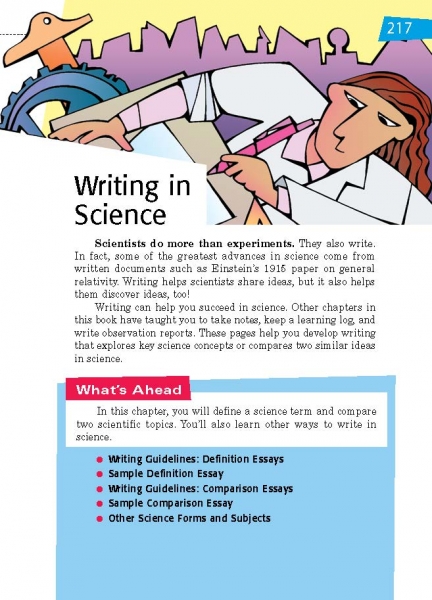 essay writing in science