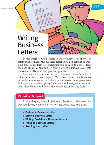 Writing Business Letters Opening Page