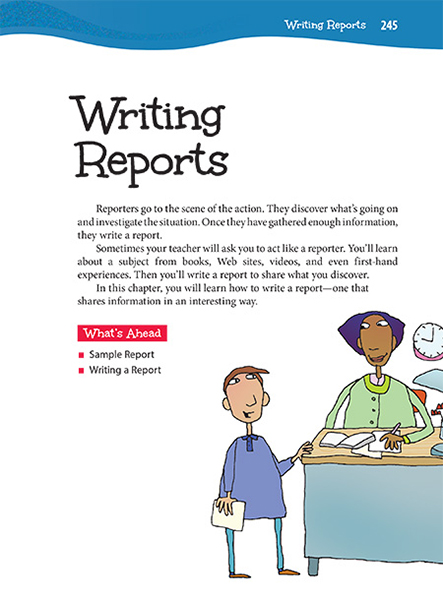 how to start a report writing