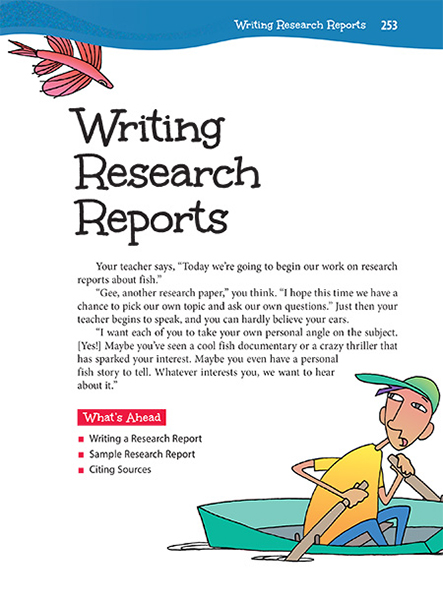 what is a research report for school