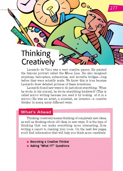 Thinking Creatively Opening Page