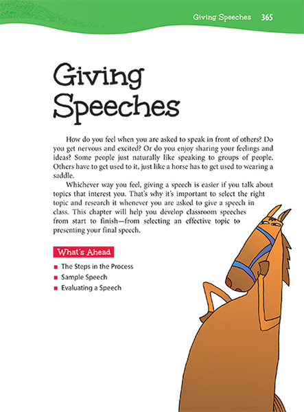 sample speeches for students