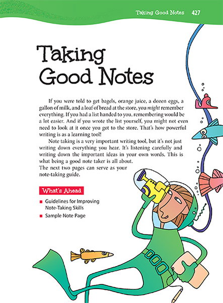 Taking Good Notes Chapter Opening Page