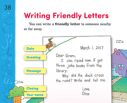 how to write a letter to a friend format