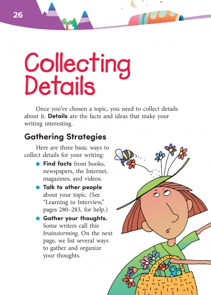 Collecting Details Opening Page