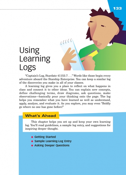 Using Learning Logs Chapter Opener