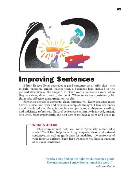 Improving Sentences Opening Page