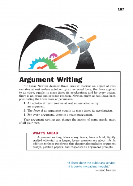 writing workshop exploring argument assignment