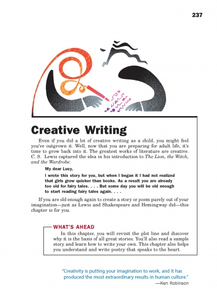 what is creative writing for class 2