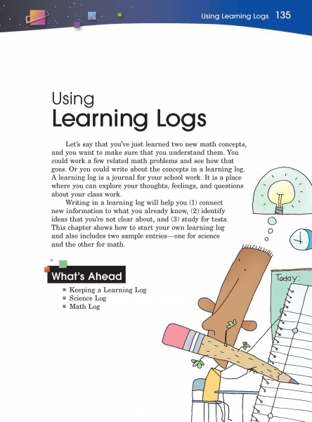 Using Learning Logs Opening Page