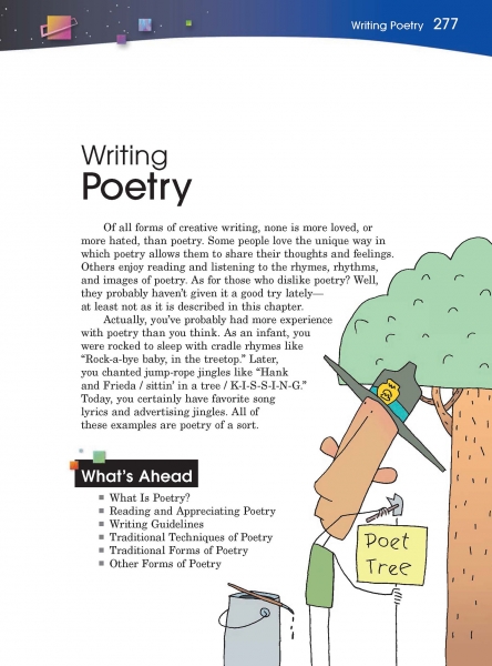 Writing Poetry Opening Page