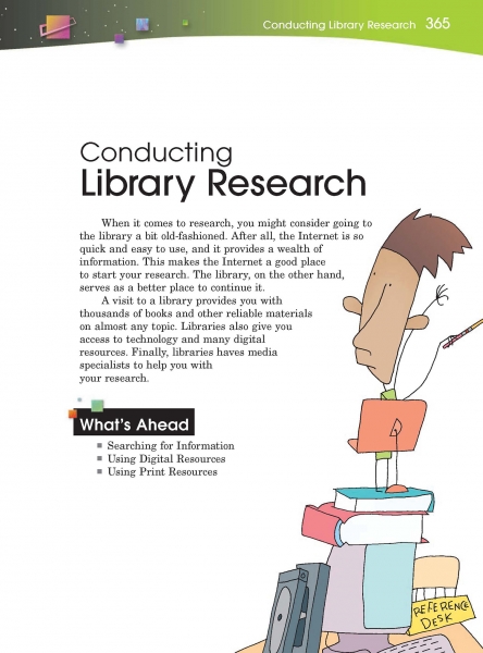 Conducting Library Research Opening Page