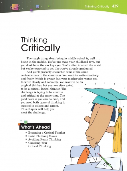 Thinking Critically Opening Page