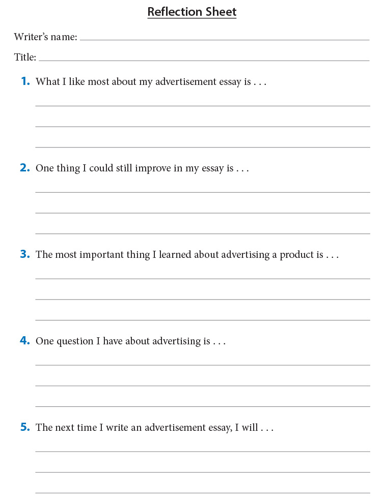 Reflection Sheet