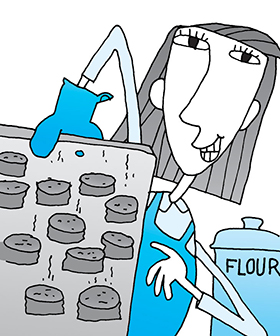 baking cookies