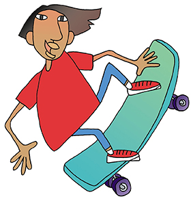 skateboarding