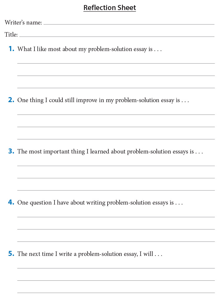 Reflection Sheet
