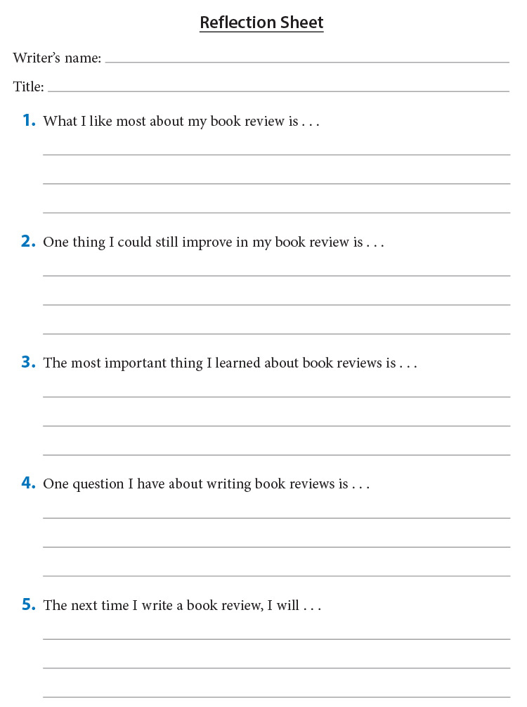 Reflection Sheet