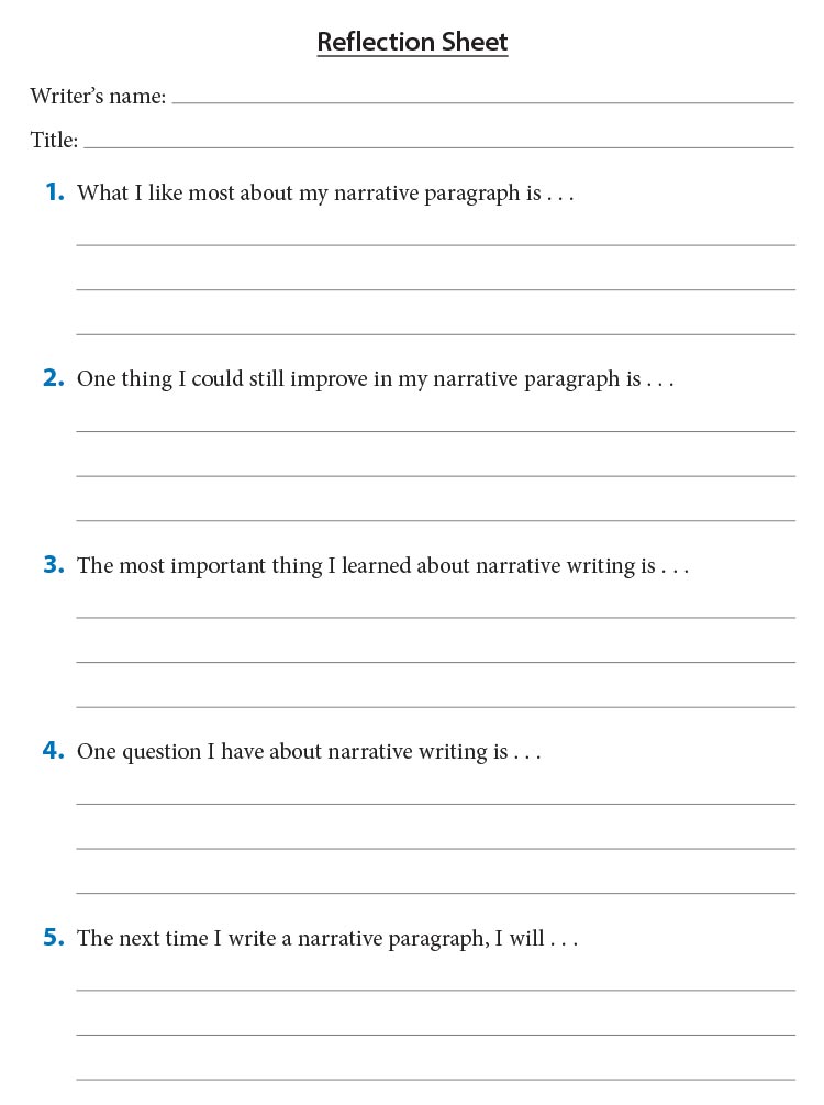 Reflection Sheet