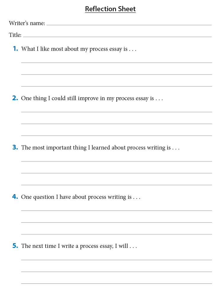 Reflection Sheet